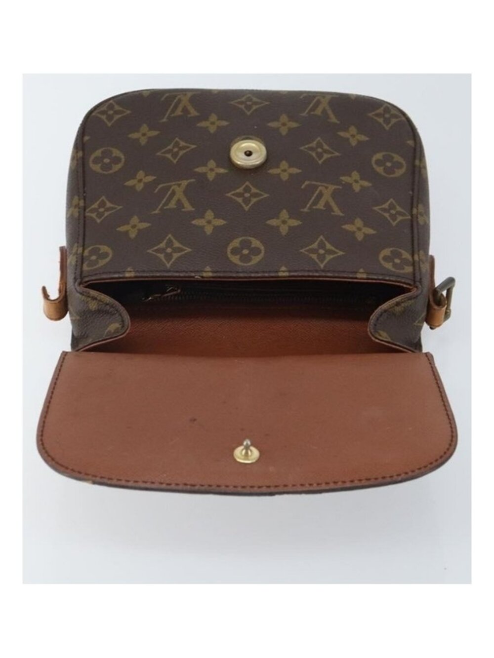 Authentic LOUIS VUITTON Monogram Saint Cloud MM Shoulder Bag M51243 LV - Picture 8 of 16